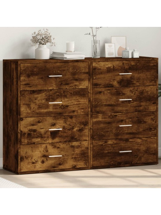 PUHVETKAPID 2 TK, SUITSUTATUD TAMM, 60 X 31 X 84 CM, TEHISPUIT