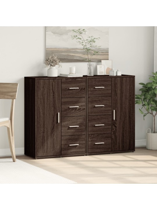 PUHVETKAPID 2 TK, PRUUN TAMM, 60 X 31 X 84 CM, TEHISPUIT