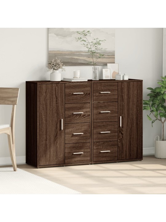 PUHVETKAPID 2 TK, PRUUN TAMM, 60 X 31 X 84 CM, TEHISPUIT