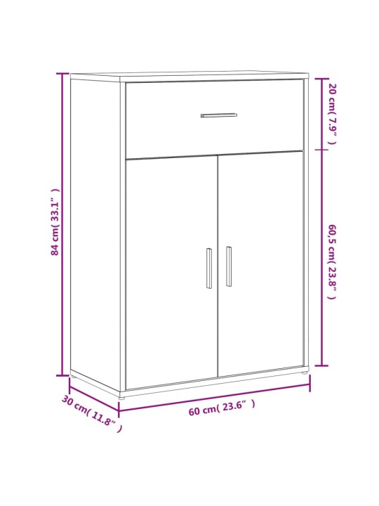 PUHVETKAPID 2 TK, HALL SONOMA TAMM, 60X30X84 CM, TEHISPUIT