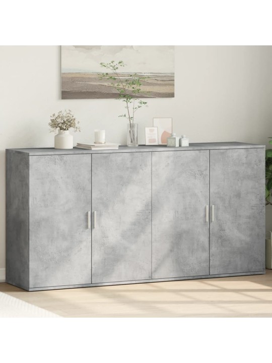 PUHVETKAPID 2 TK, BETOONHALL, 79 X 38 X 80 CM, TEHISPUIT