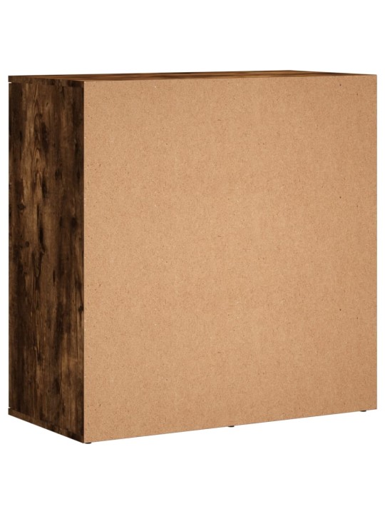Puhvetkapid 2 tk, suitsutatud tamm, 79 x 38 x 80 cm, tehispuit