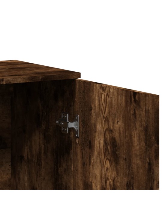 Puhvetkapid 2 tk, suitsutatud tamm, 79 x 38 x 80 cm, tehispuit