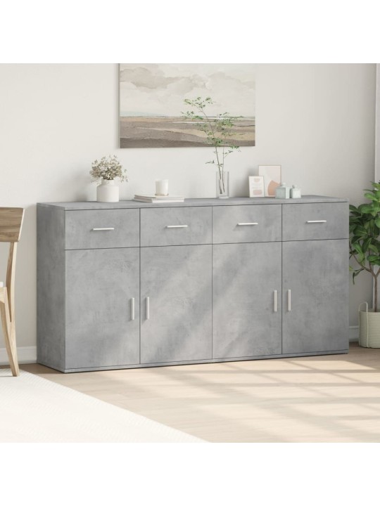 PUHVETKAPID 2 TK, BETOONHALL, 79 X 38 X 80 CM, TEHISPUIT