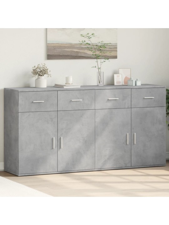 PUHVETKAPID 2 TK, BETOONHALL, 79 X 38 X 80 CM, TEHISPUIT