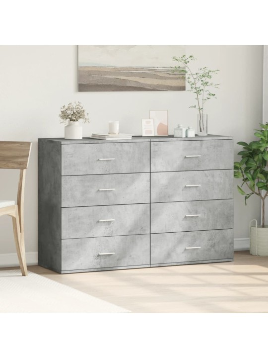 PUHVETKAPID 2 TK, BETOONHALL, 60X39X80 CM, TEHISPUIT