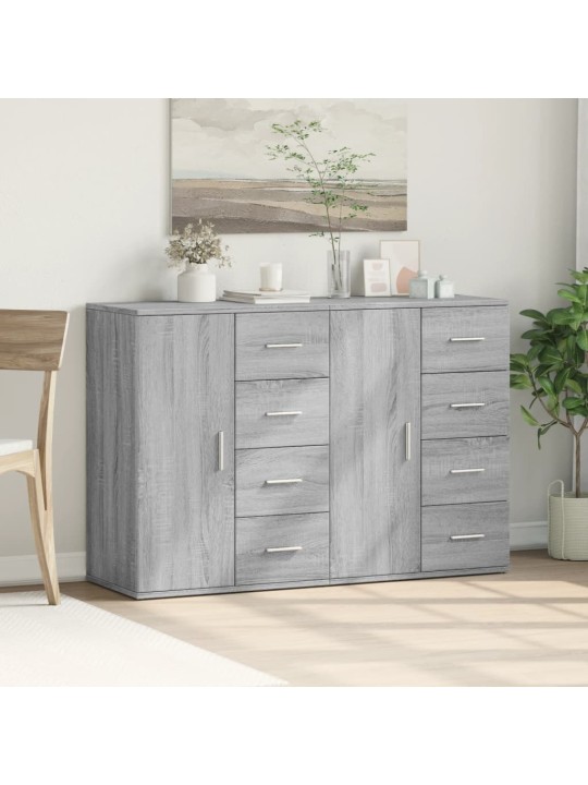 Puhvetkapid 2 tk, hall sonoma tamm, 59x39x80 cm, tehispuit