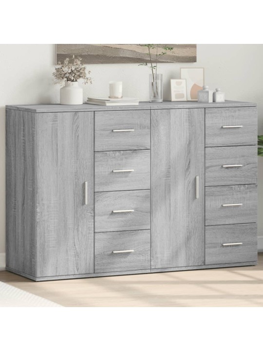 Puhvetkapid 2 tk, hall sonoma tamm, 59x39x80 cm, tehispuit