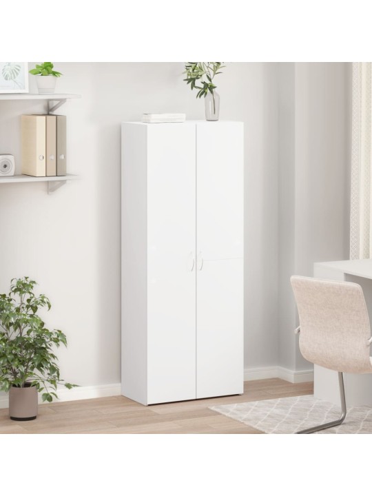 Dokumendikapp, valge, 60x32x115 cm, tehispuit