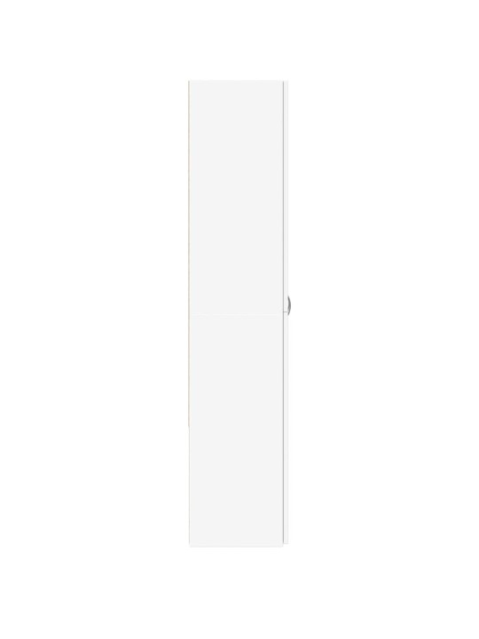 Dokumendikapp, valge, 60x32x115 cm, tehispuit