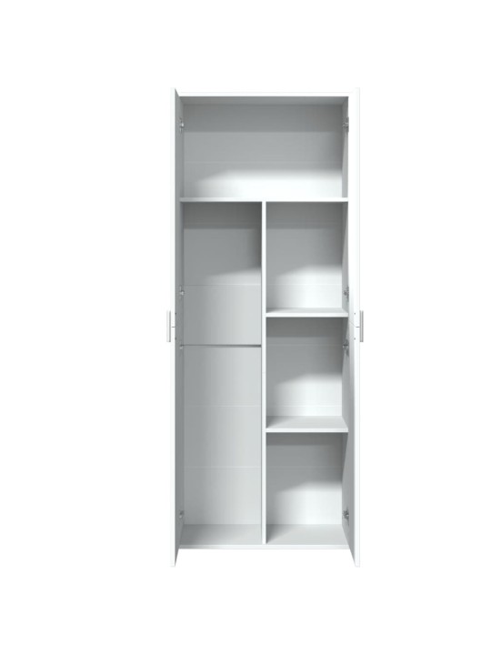 KÕRGE KAPP, VALGE, 70 X 35 X 180 CM, TEHISPUIT