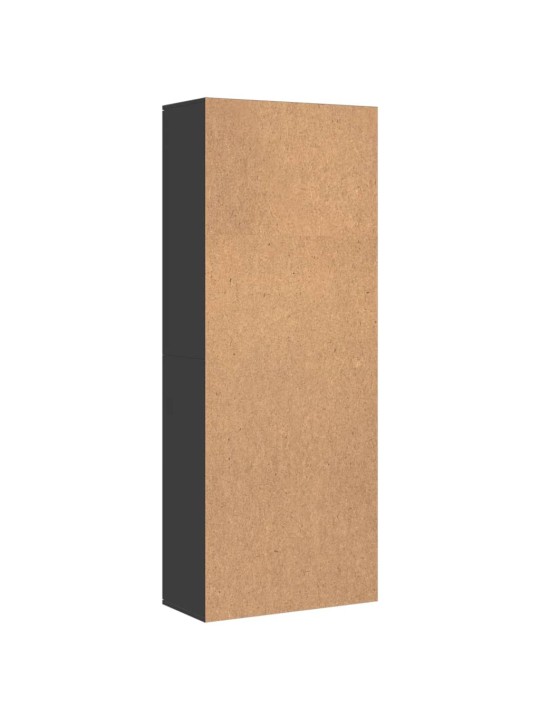 KÕRGE KAPP, MUST, 70 X 35 X 180 CM, TEHISPUIT