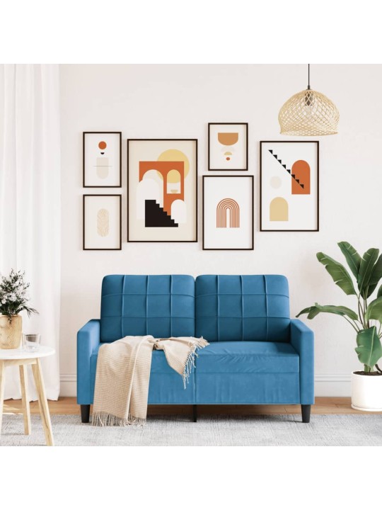2-KOHALINE DIIVAN, SININE, 120 CM, SAMET