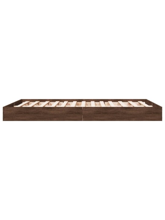 VOODIRAAM ILMA MADRATSITA PRUUN TAMM 140X200 CM TEHISPUIT