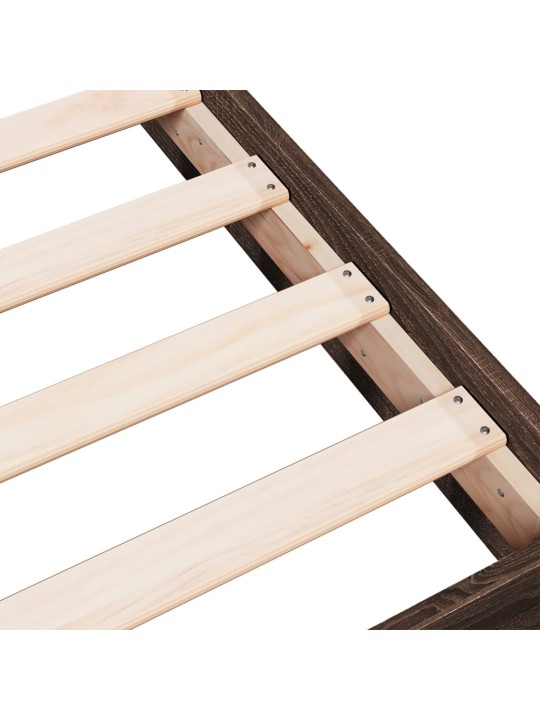 VOODIRAAM ILMA MADRATSITA PRUUN TAMM 140X200 CM TEHISPUIT