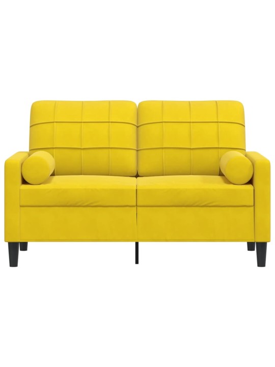 2-KOHALINE DIIVAN PATJADEGA, KOLLANE, 120 CM, SAMET