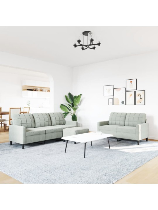 3-OSALINE DIIVANIKOMPLEKT PATJADEGA, HELEHALL, SAMET