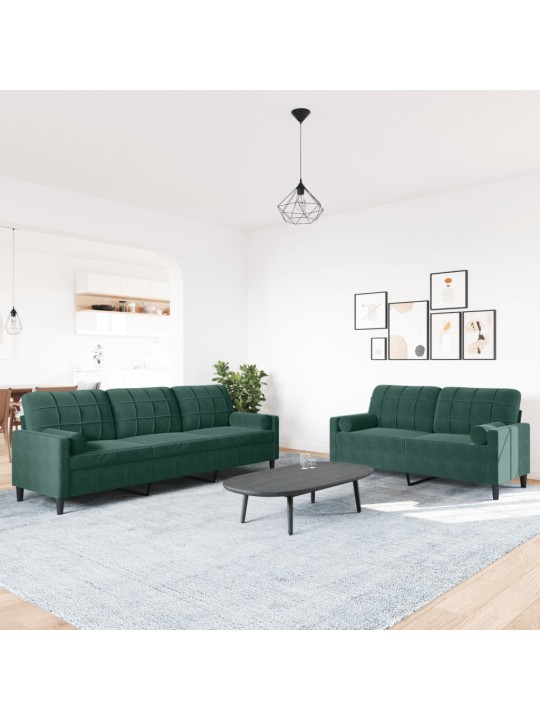2-OSALINE DIIVANIKOMPLEKT PATJADEGA, TUMEROHELINE, SAMET