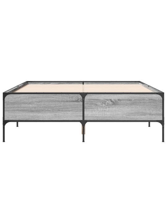 VOODIRAAM, HALL SONOMA TAMM, 160 X 200 CM, TEHISPUIT JA METALL