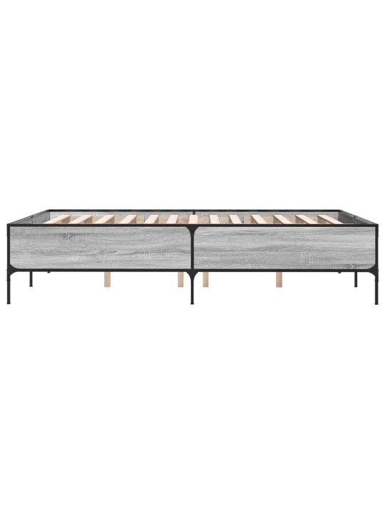 VOODIRAAM, HALL SONOMA TAMM, 160 X 200 CM, TEHISPUIT JA METALL