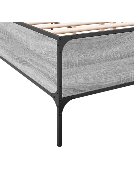 VOODIRAAM, HALL SONOMA TAMM, 140 X 190 CM, TEHISPUIT JA METALL