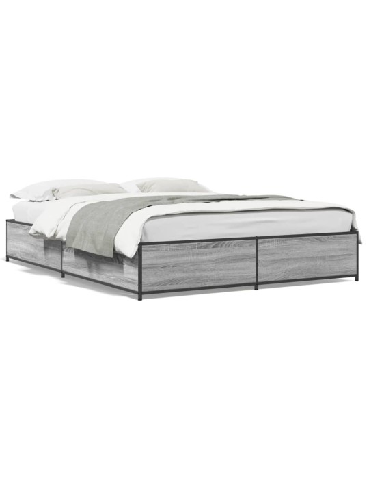 VOODIRAAM, HALL SONOMA TAMM, 140 X 190 CM, TEHISPUIT JA METALL