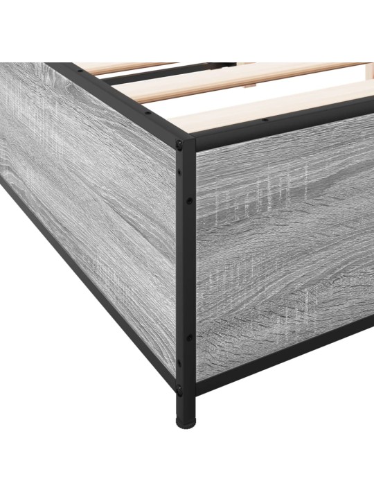 VOODIRAAM, HALL SONOMA TAMM, 140 X 190 CM, TEHISPUIT JA METALL
