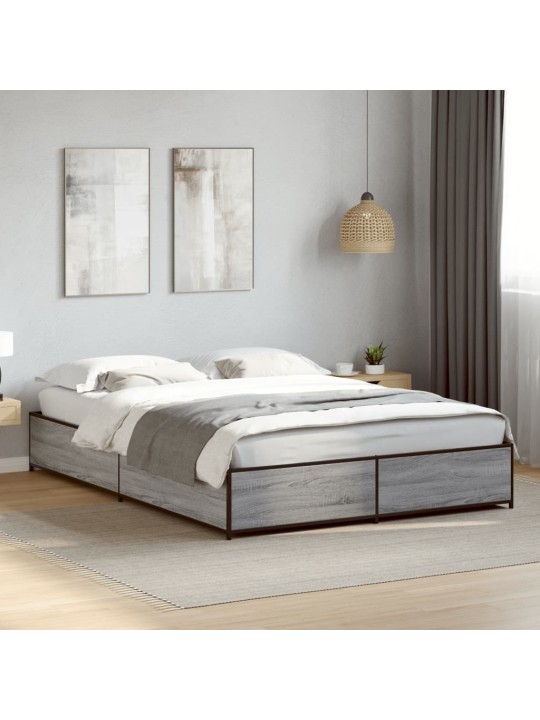 VOODIRAAM, HALL SONOMA TAMM, 120 X 190 CM, TEHISPUIT JA METALL