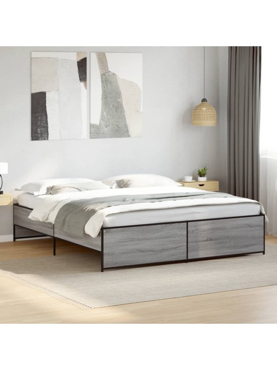VOODIRAAM, HALL SONOMA TAMM, 180 X 200 CM, TEHISPUIT JA METALL