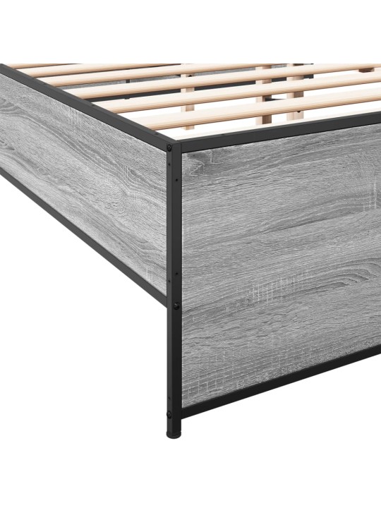 VOODIRAAM, HALL SONOMA TAMM, 160 X 200 CM, TEHISPUIT JA METALL