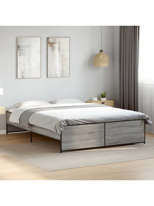 VOODIRAAM, HALL SONOMA TAMM, 160 X 200 CM, TEHISPUIT JA METALL