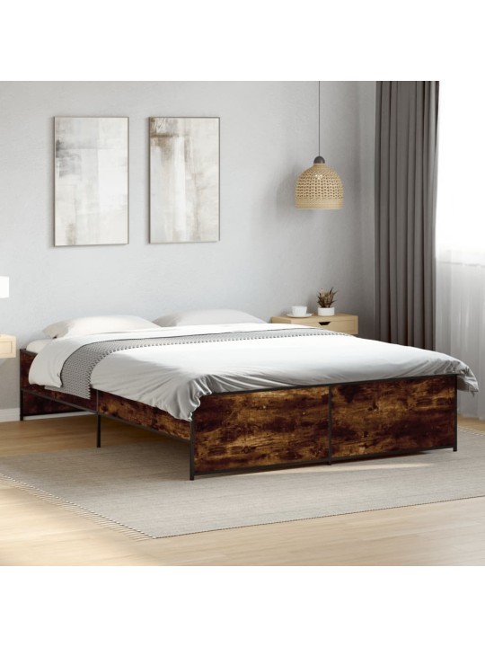 VOODIRAAM, SUITSUTATUD TAMM, 150 X 200 CM, TEHISPUIT JA METALL