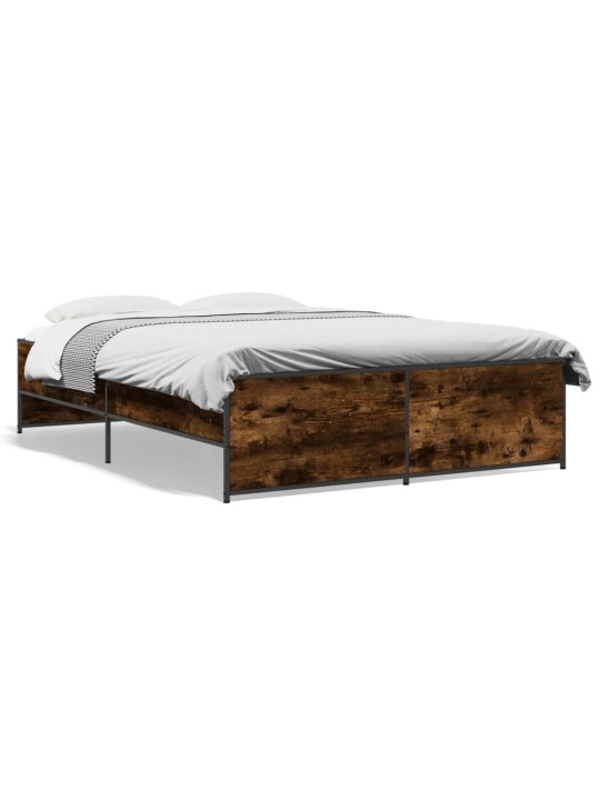 VOODIRAAM, SUITSUTATUD TAMM, 140 X 190 CM, TEHISPUIT JA METALL