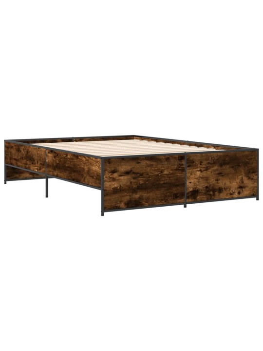 VOODIRAAM, SUITSUTATUD TAMM, 140 X 190 CM, TEHISPUIT JA METALL