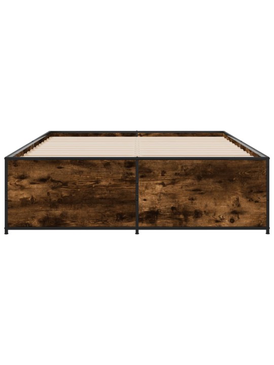 VOODIRAAM, SUITSUTATUD TAMM, 140 X 190 CM, TEHISPUIT JA METALL