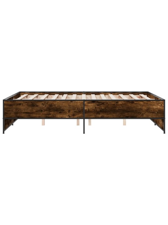 VOODIRAAM, SUITSUTATUD TAMM, 140 X 190 CM, TEHISPUIT JA METALL