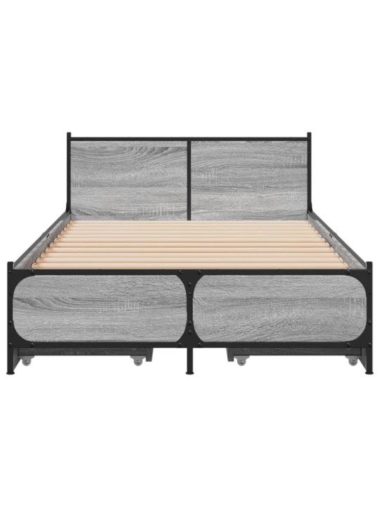VOODIRAAM SAHTLITEGA, HALL SONOMA TAMM, 75X190 CM, TEHISPUIT