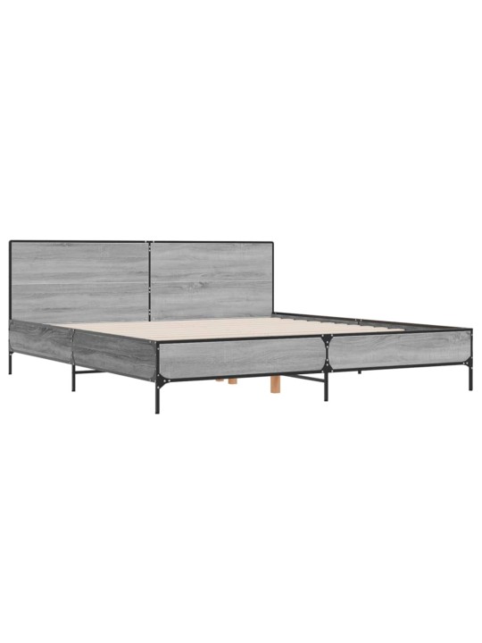 VOODIRAAM, HALL SONOMA TAMM, 180 X 200 CM, TEHISPUIT JA METALL