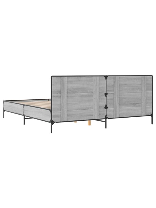 VOODIRAAM, HALL SONOMA TAMM, 180 X 200 CM, TEHISPUIT JA METALL