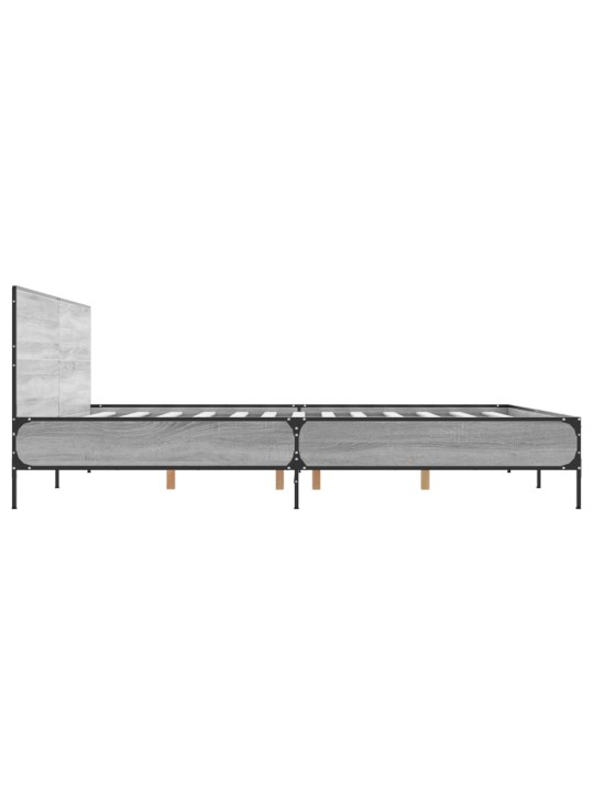 VOODIRAAM, HALL SONOMA TAMM, 200X200 CM, TEHISPUIT JA METALL
