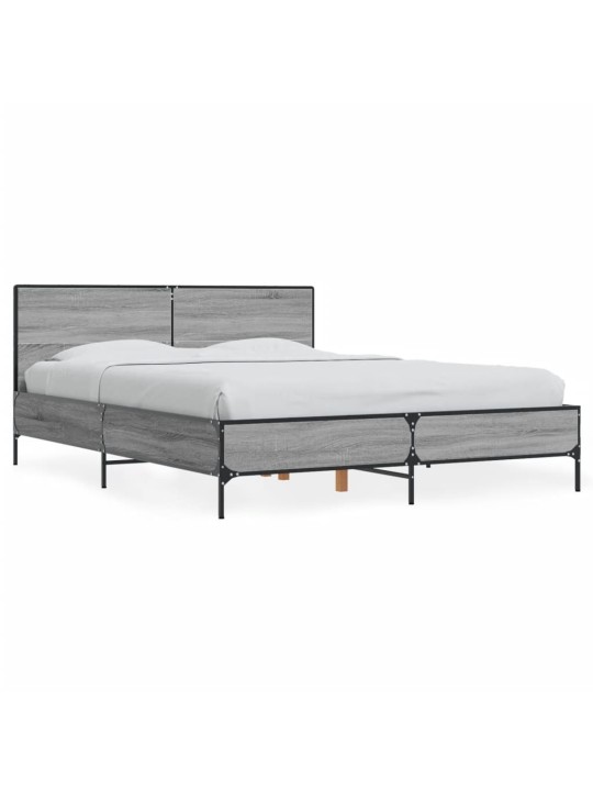 VOODIRAAM, HALL SONOMA TAMM, 120 X 190 CM, TEHISPUIT JA METALL