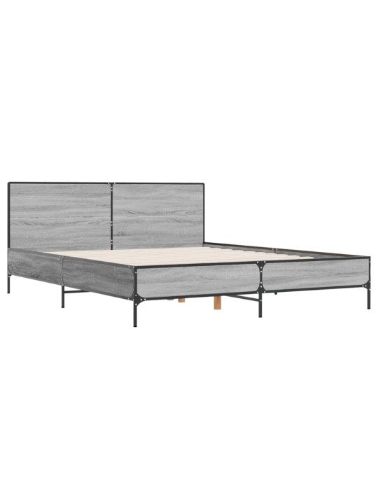 VOODIRAAM, HALL SONOMA TAMM, 120 X 190 CM, TEHISPUIT JA METALL