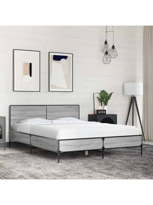 VOODIRAAM, HALL SONOMA TAMM, 120 X 190 CM, TEHISPUIT JA METALL
