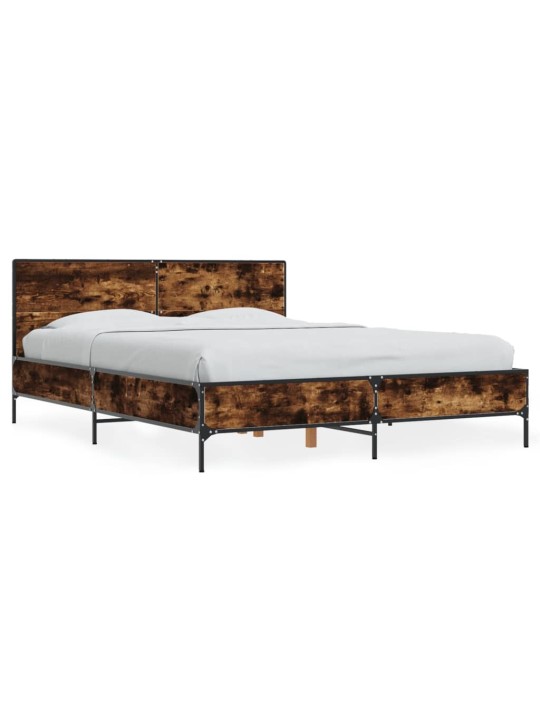 VOODIRAAM, SUITSUTATUD TAMM, 135 X 190 CM, TEHISPUIT JA METALL