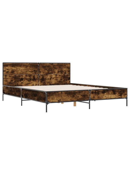 VOODIRAAM, SUITSUTATUD TAMM, 135 X 190 CM, TEHISPUIT JA METALL