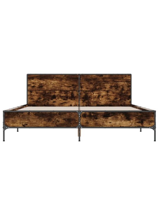 VOODIRAAM, SUITSUTATUD TAMM, 135 X 190 CM, TEHISPUIT JA METALL