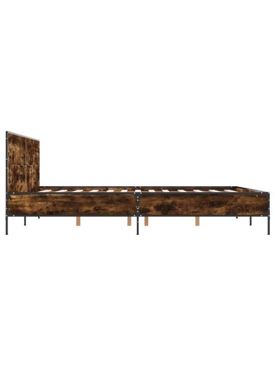 VOODIRAAM, SUITSUTATUD TAMM, 135 X 190 CM, TEHISPUIT JA METALL