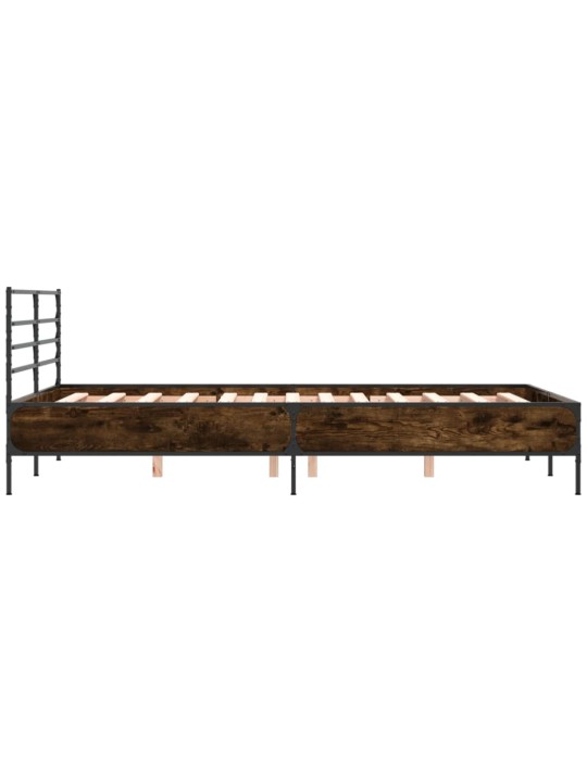 VOODIRAAM, SUITSUTATUD TAMM, 135 X 190 CM, TEHISPUIT JA METALL