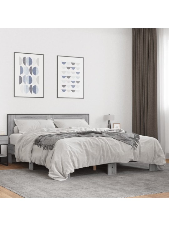 VOODIRAAM, HALL SONOMA TAMM, 150 X 200 CM, TEHISPUIT JA METALL