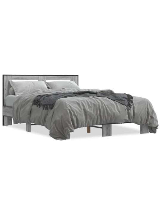VOODIRAAM, HALL SONOMA TAMM, 135 X 190 CM, TEHISPUIT JA METALL